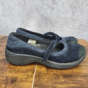 Merrell  Mary Jane Shoes Womens‎ 7 Blue SuedeEncore Emme  Comfort Shoes J66596